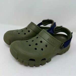 Crocs Unisex Offroad Sport Clogs size Men’s 7, Woman’s 9 Army Green/Navy
